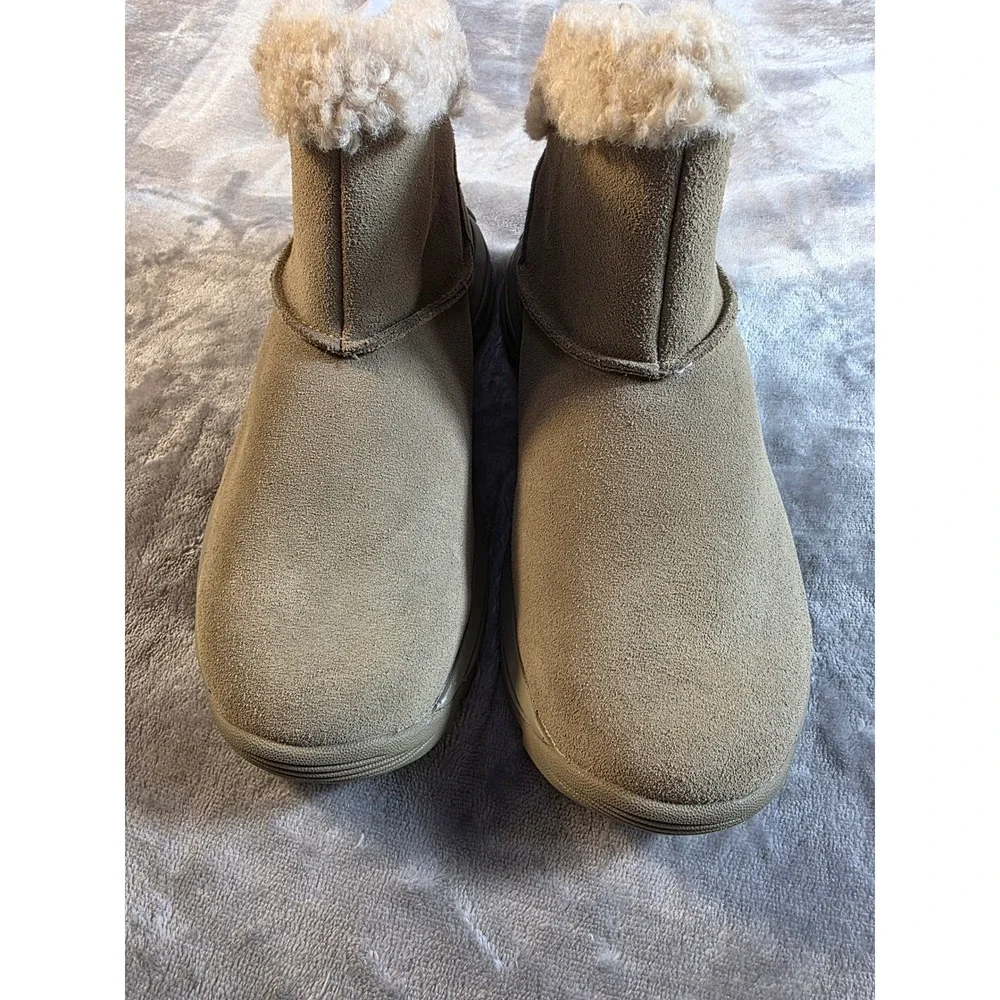 Merrell Icepack 2 Bluff Polar WP Womens 5 Camel Waterproof Faux Fur Suede Boots